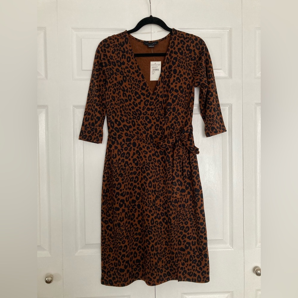 NWT Leopard Sanctuary Faux Wrap Dress